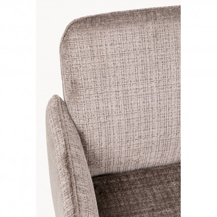 Draaistoel met armleuningen Tabea bruin Kare Design