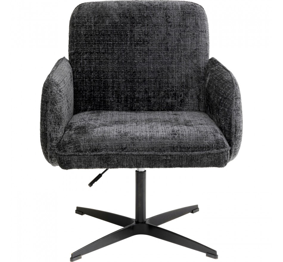Draaistoel met armleuningen Tabea grijs Kare Design