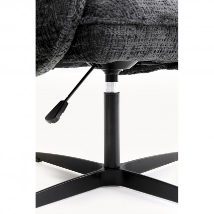 Draaistoel met armleuningen Tabea grijs Kare Design