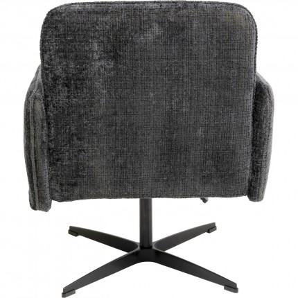 Draaistoel met armleuningen Tabea grijs Kare Design