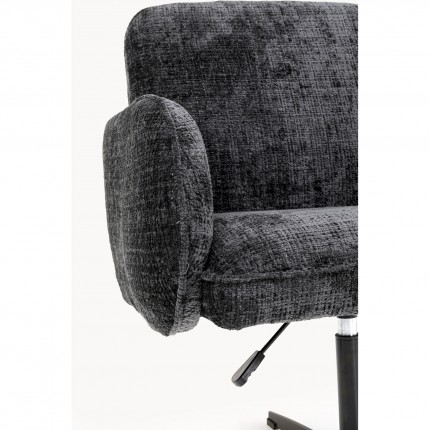 Draaistoel met armleuningen Tabea grijs Kare Design