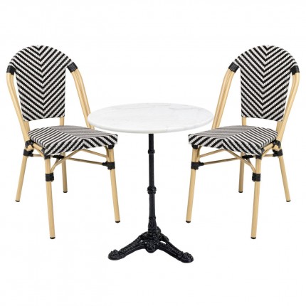Outdoor set Bistrot Montmartre black Kare Design