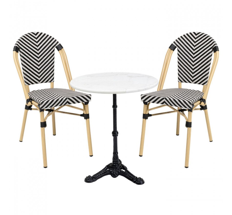 Tuinmeubilair Bistrot Montmartre zwart Kare Design