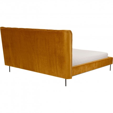 Bed Audrey 180x200cm velvet ochre Kare Design