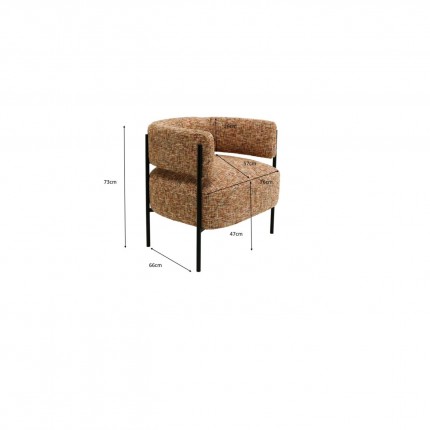Armchair Lilja Melange Kare Design