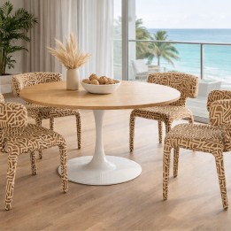 Chair Tobi Maze brown Kare Design