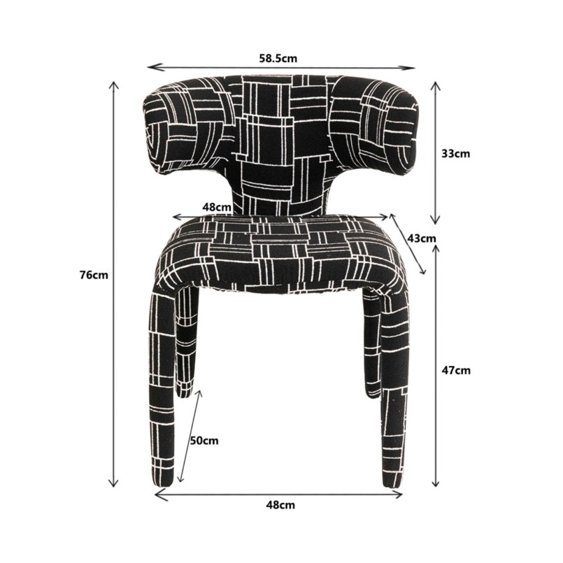 Stoel Tobi Trio zwart Kare Design