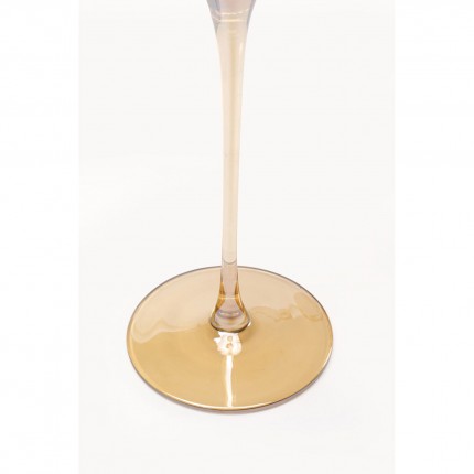 Red Wine Glass Bina Mocca (4/set) Kare Design