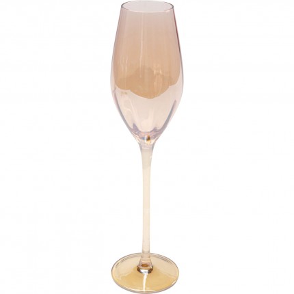 Champagneglazen Bina Mocca (6/set) Kare Design