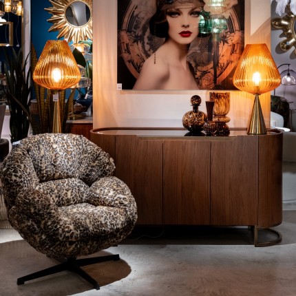 Draaifauteuil Cutie luipaard Kare Design