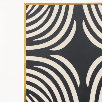 Bijzettafel zebra 25x25cm Kare Design
