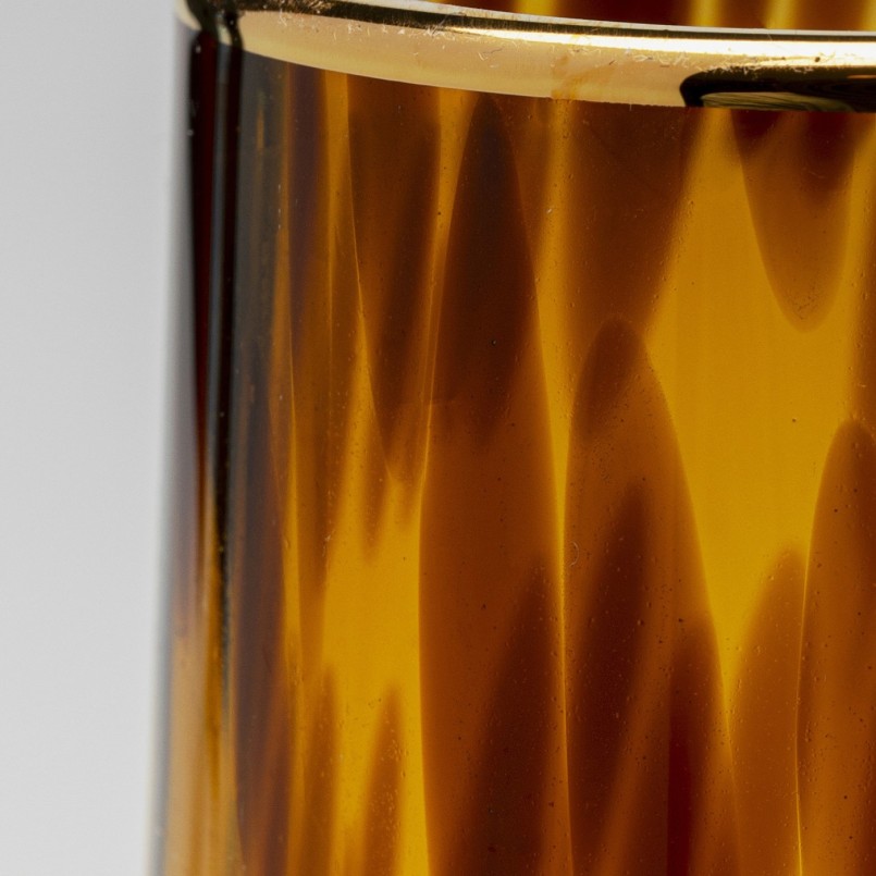 Bruine glazen champagneglazen - Karamel - Kare Design