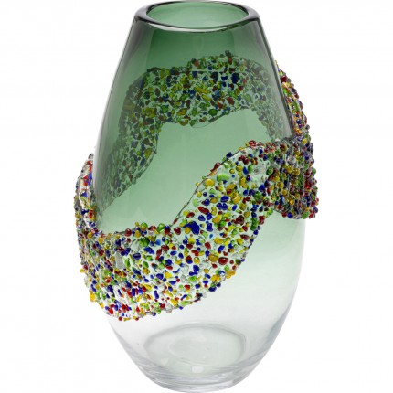 Vase Glitter Circle 33cm Kare Design
