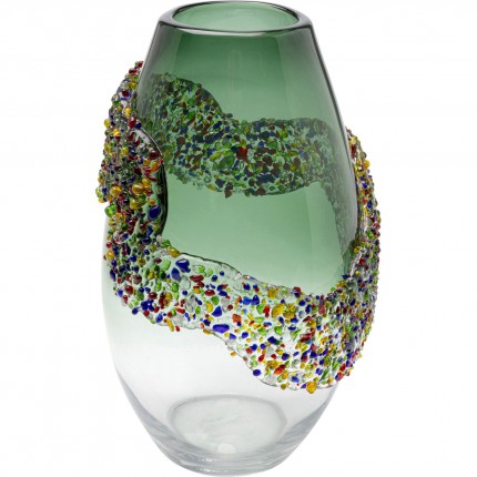 Vase Glitter Circle 33cm Kare Design