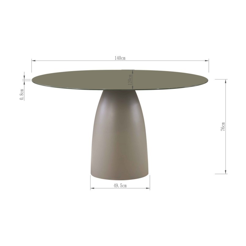 Table Terry 140x120cm