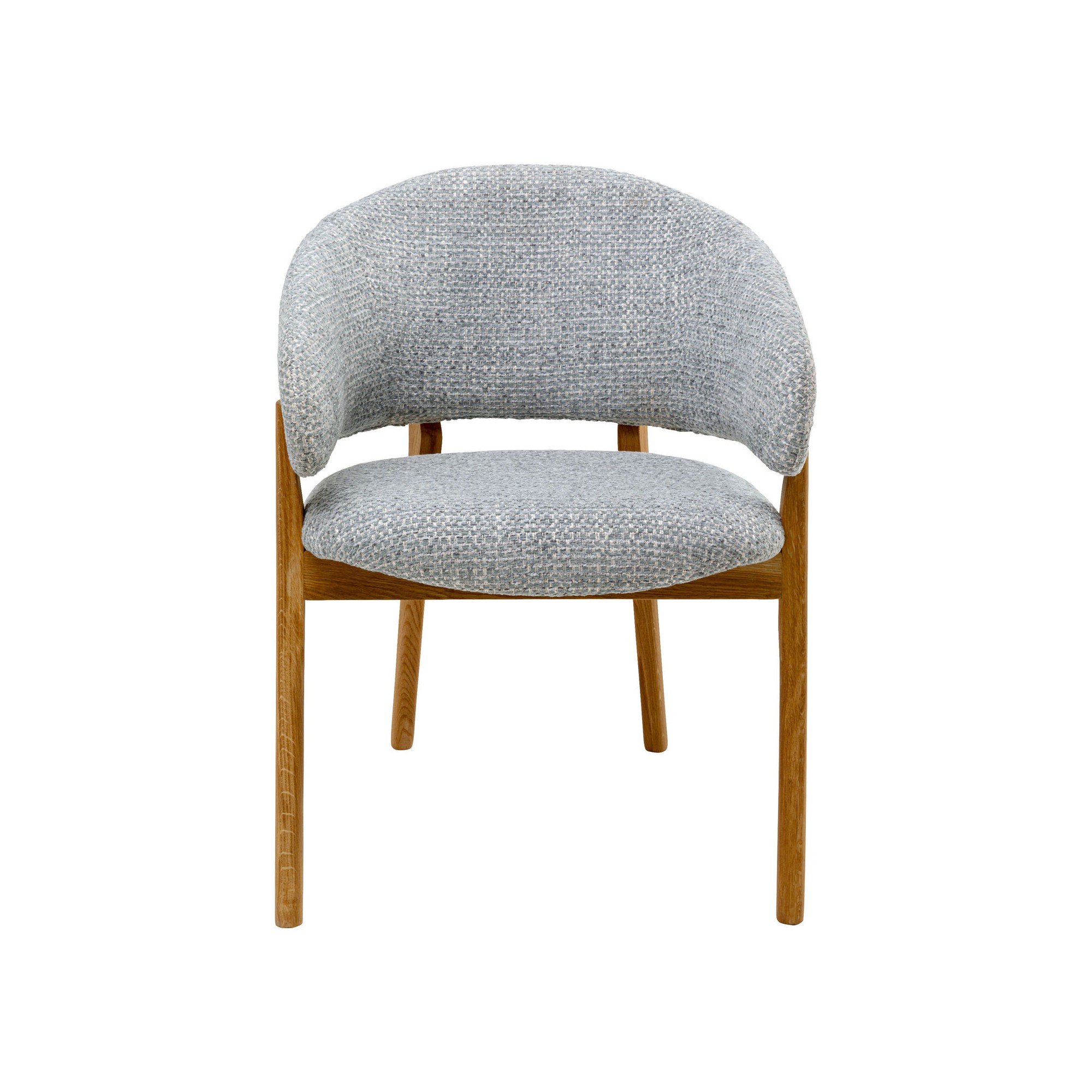 Chaise a. acc. August bleu melange