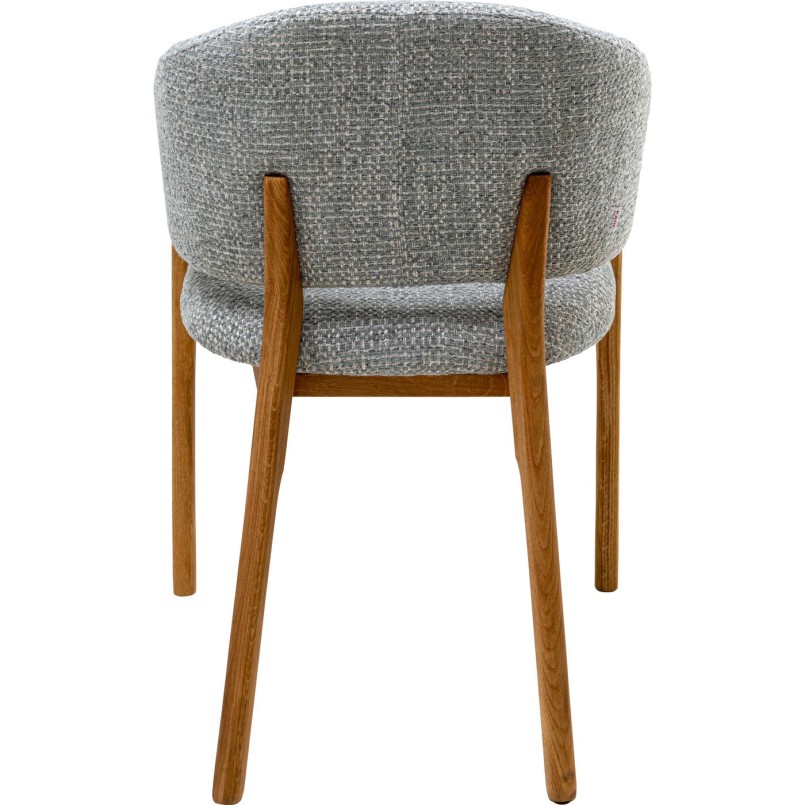 Chaise a. acc. August bleu melange