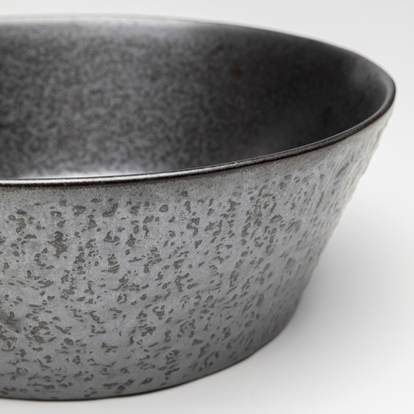 Black stoneware bowls set of 4 - Cosmos - Kare Design