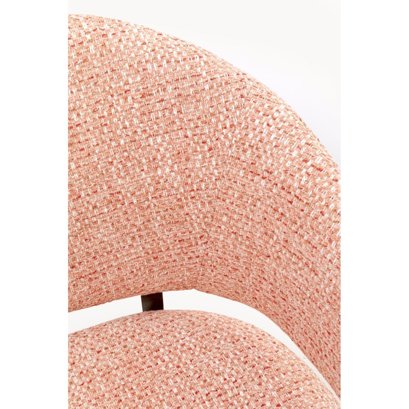 Chaise a. acc. August corail melange
