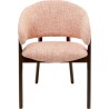 Chaise a. acc. August corail melange