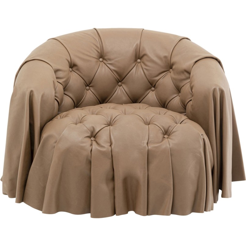 Fauteuil Drapes cuir