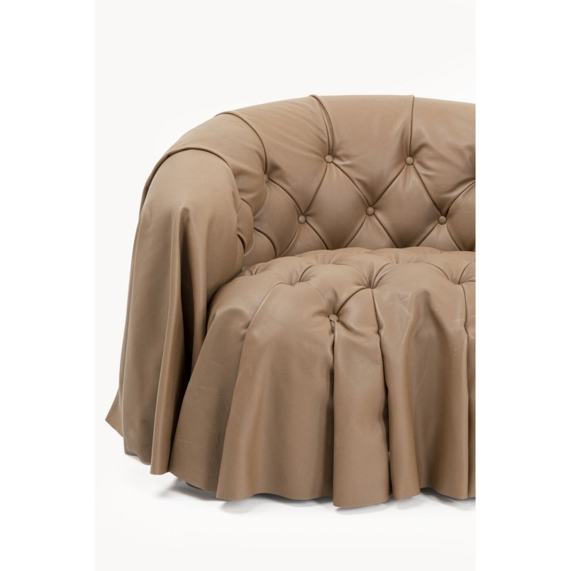 Fauteuil Drapes cuir
