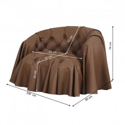 Fauteuil Drapes Kare Design