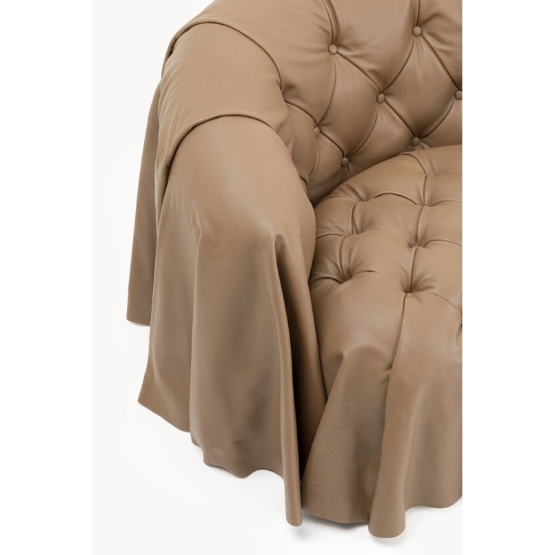 Fauteuil Drapes cuir
