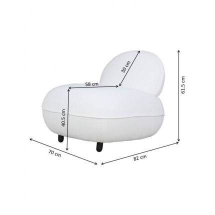 Armchair Kumo fuchsia Kare Design