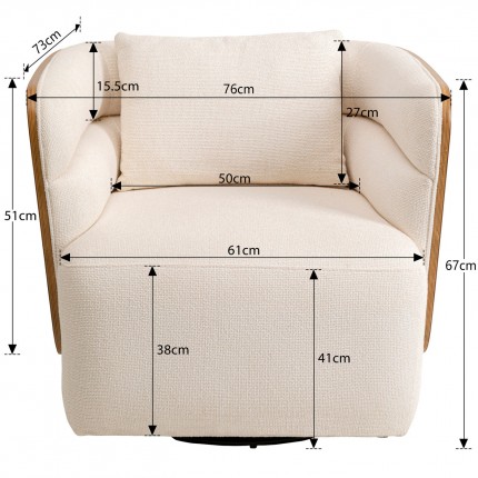 Draaifauteuil Marc Kare Design