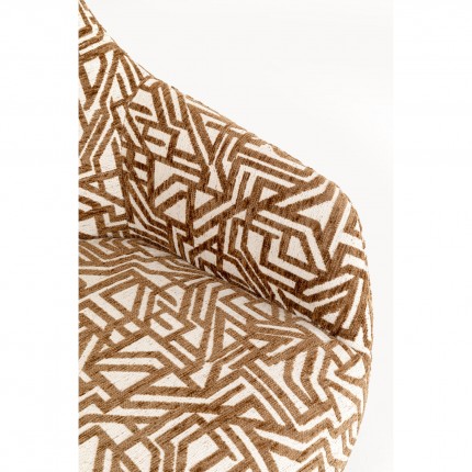 Swivel Armchair Mimi Maze Kare Design