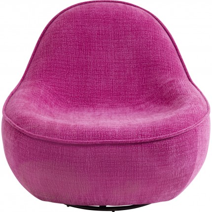 Swivel Armchair Ovo fuchsia Kare Design