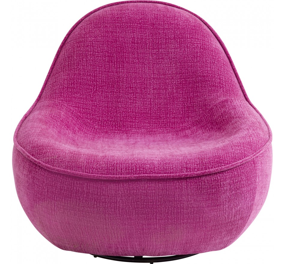 Draaifauteuil Ovo fuchsia Kare Design