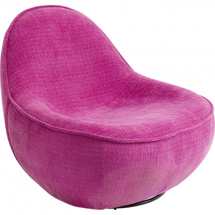 Swivel Armchair Ovo fuchsia Kare Design