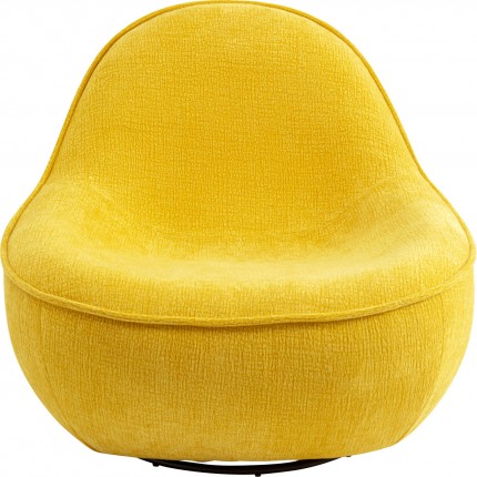 Draaifauteuil Ovo geel Kare Design