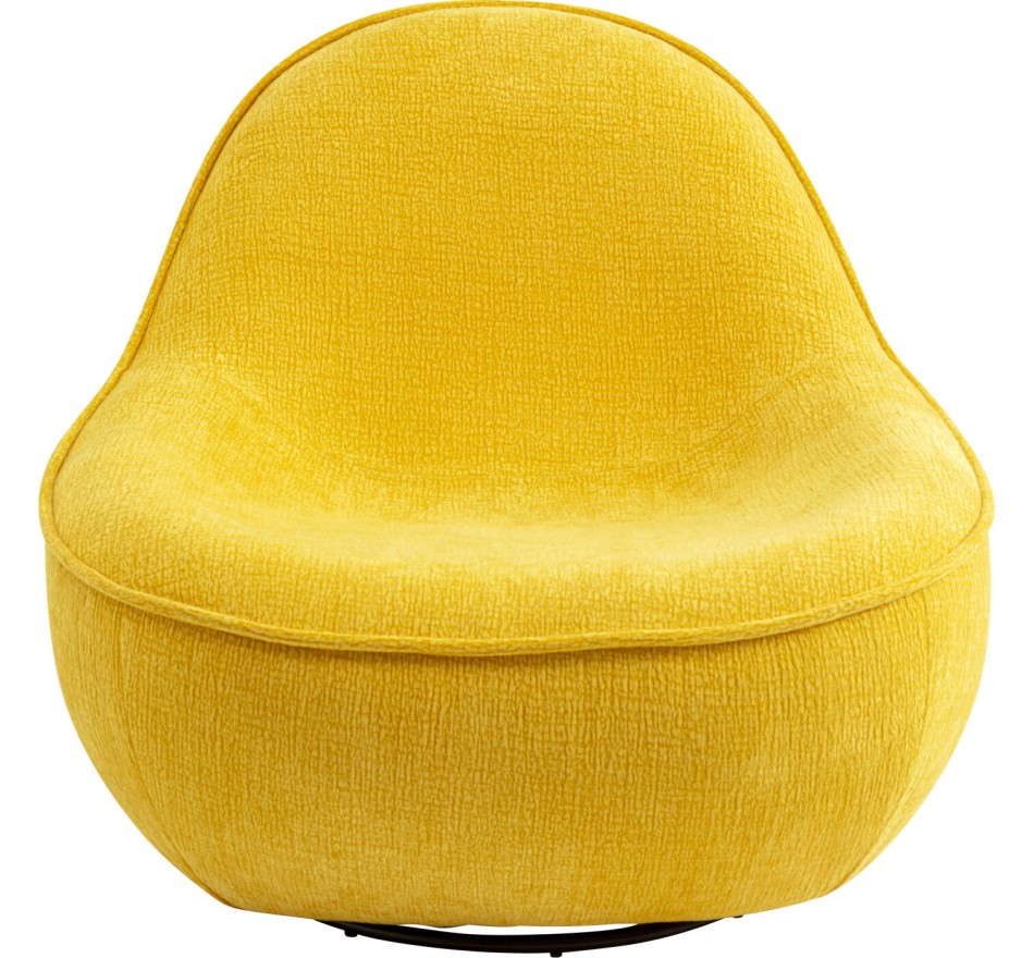 Swivel Armchair Ovo yellow Kare Design