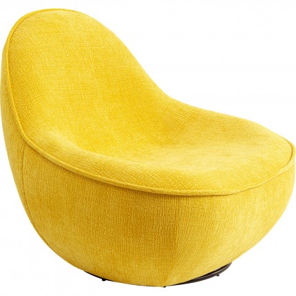Swivel Armchair Ovo yellow Kare Design