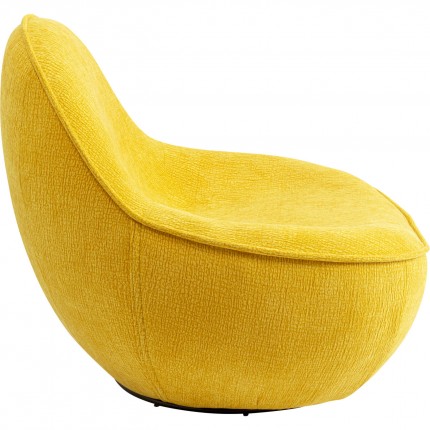 Swivel Armchair Ovo yellow Kare Design