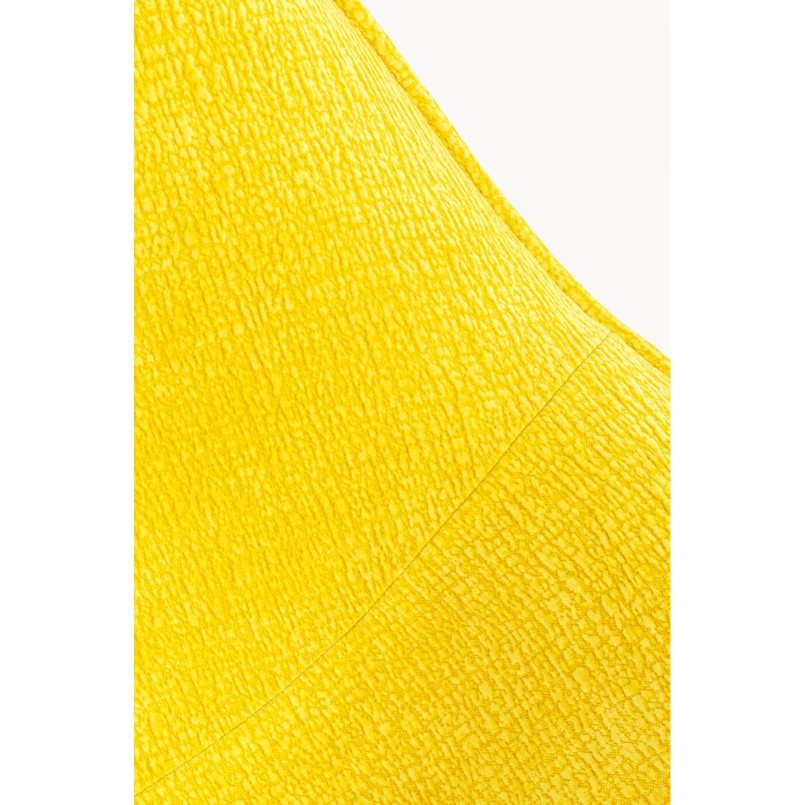 Fauteuil pivotant Ovo jaune 99cm