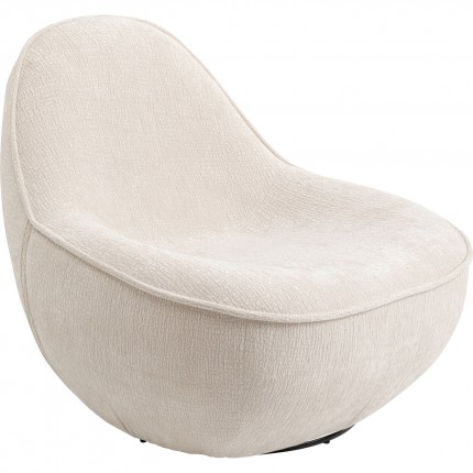 Draaifauteuil Ovo creme Kare Design