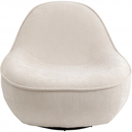 Draaifauteuil Ovo creme Kare Design