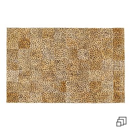 Vloerkleed luipaard vierkanten Kare Design