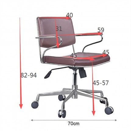 Swivel Office Chair Dottore black Kare Design