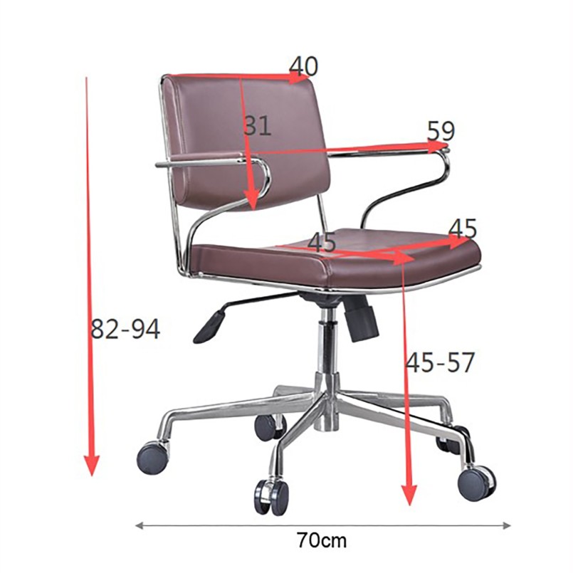 Swivel Office Chair Dottore black Kare Design