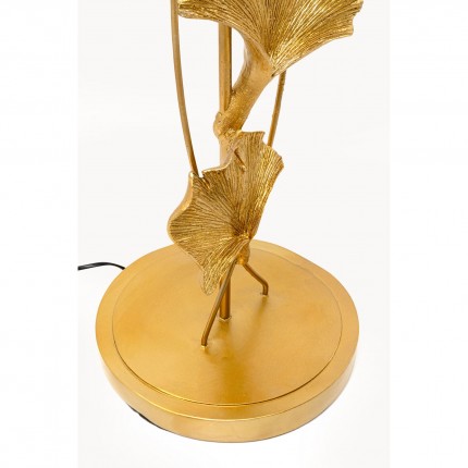 Vloerlamp ginkgobladeren 129cm goud Kare Design