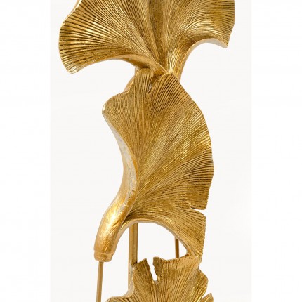 Vloerlamp ginkgobladeren 129cm goud Kare Design