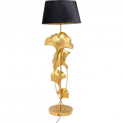 Vloerlamp ginkgobladeren 129cm goud Kare Design