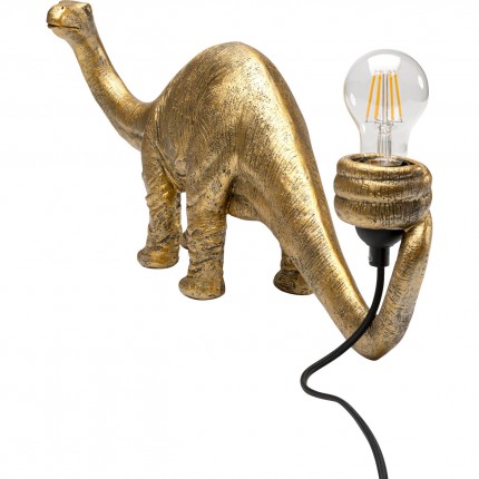 Tafellamp dinosaurus goud Kare Design