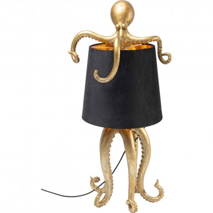 Table Lamp octopus gold and black 60cm Kare Design