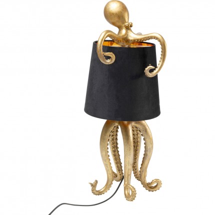 Tafellamp octopus goud en zwart 60cm Kare Design